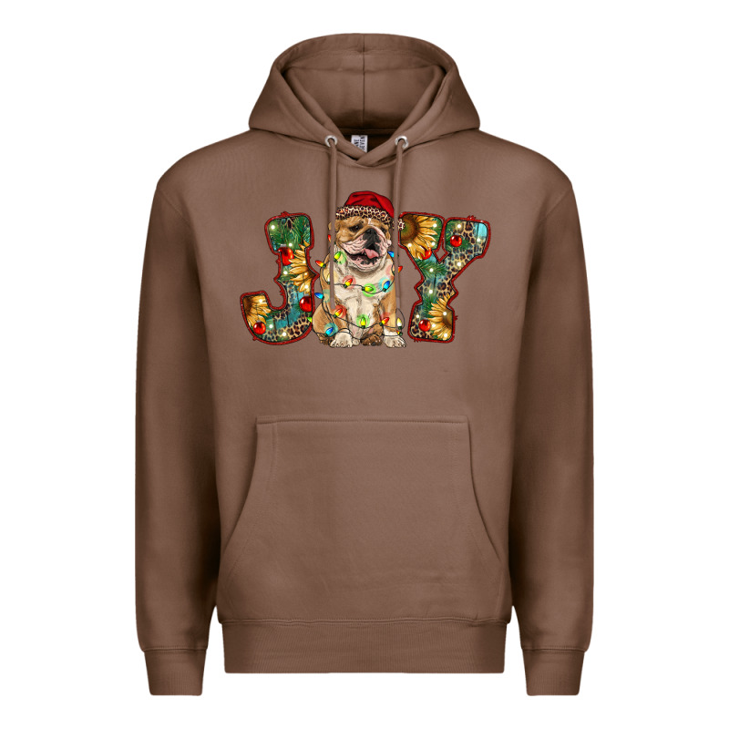 Bulldog Christmas Joy Premium Hoodie by RanaPortraitStore | Teevron