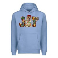 Colony Blue bulldog christmas joy Premium Hoodie - RanaPortraitStore