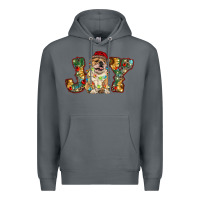 Rock bulldog christmas joy Premium Hoodie - RanaPortraitStore