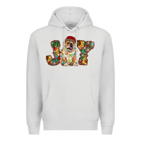 Dove Grey bulldog christmas joy Premium Hoodie - RanaPortraitStore