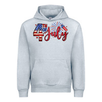 Heather Grey 4th of july zillion Urban Hoodie - Zillion Design Studio