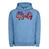 Pigment Pebble Blue 4th of july zillion Urban Hoodie - Zillion Design Studio