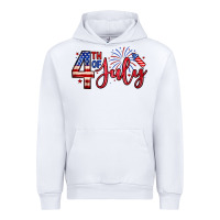 White 4th of july zillion Urban Hoodie - Zillion Design Studio