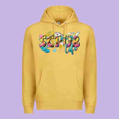 Scrub Life Premium Hoodie Designed By Texasbilliewilder