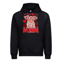 Black be mine valentine's day baby pig Urban Hoodie - RanaPortraitStore