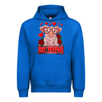 Cobalt be mine valentine's day baby pig Urban Hoodie - RanaPortraitStore