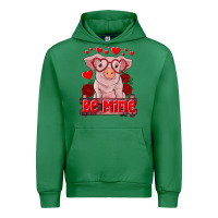Emerald be mine valentine's day baby pig Urban Hoodie - RanaPortraitStore