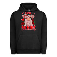 Pigment Black be mine valentine's day baby pig Urban Hoodie - RanaPortraitStore