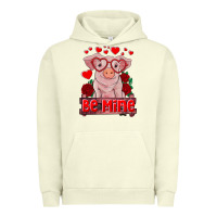 Pigment Pistachio be mine valentine's day baby pig Urban Hoodie - RanaPortraitStore