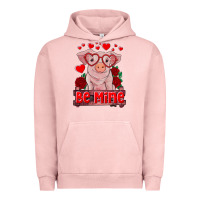 Pigment Salmon be mine valentine's day baby pig Urban Hoodie - RanaPortraitStore
