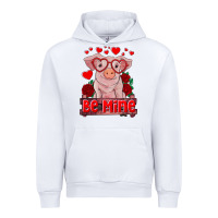 White be mine valentine's day baby pig Urban Hoodie - RanaPortraitStore