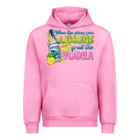 Fuchsia Pink when life gives you lemons Urban Hoodie - texasbilliewilder