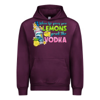 Mauve Wine when life gives you lemons Urban Hoodie - texasbilliewilder