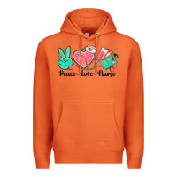 Carrot peace love nurse Premium Hoodie - texasbilliewilder