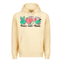 Pina Colada peace love nurse Premium Hoodie - texasbilliewilder