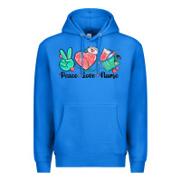True Royal peace love nurse Premium Hoodie - texasbilliewilder