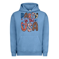 Pigment Pebble Blue party in the usa Urban Hoodie - Zillion Design Studio