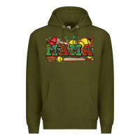 Army Green mama softball Premium Hoodie - Zillion Design Studio