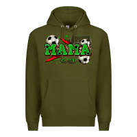 Army Green mama soccer Premium Hoodie - Zillion Design Studio