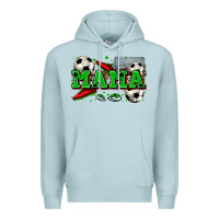 Blue Mist mama soccer Premium Hoodie - Zillion Design Studio