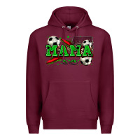 Burgundy mama soccer Premium Hoodie - Zillion Design Studio