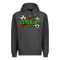 Charcoal Heather mama soccer Premium Hoodie - Zillion Design Studio