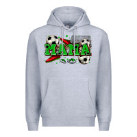 Heather Grey mama soccer Premium Hoodie - Zillion Design Studio