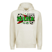 Oatmeal Heather mama soccer Premium Hoodie - Zillion Design Studio