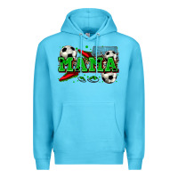 Ocean Blue mama soccer Premium Hoodie - Zillion Design Studio