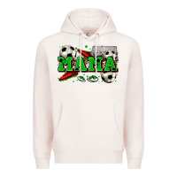 Pale Pink mama soccer Premium Hoodie - Zillion Design Studio