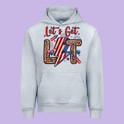 Let S Get Lit Urban Hoodie Designed By Zillion Design Studio