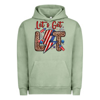 Pigment Oil Green let s get lit Urban Hoodie - Zillion Design Studio