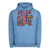 Pigment Pebble Blue let s get lit Urban Hoodie - Zillion Design Studio