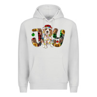 Dove Grey beagle christmas joy Premium Hoodie - RanaPortraitStore