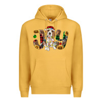 Mustard beagle christmas joy Premium Hoodie - RanaPortraitStore
