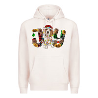 Pale Pink beagle christmas joy Premium Hoodie - RanaPortraitStore