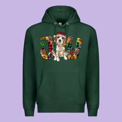 Beagle Christmas Joy Premium Hoodie Designed By Ranaportraitstore