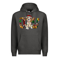 Charcoal Heather beagle christmas joy Premium Hoodie - RanaPortraitStore