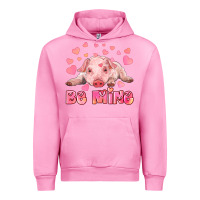 Fuchsia Pink be mine baby pig Urban Hoodie - RanaPortraitStore