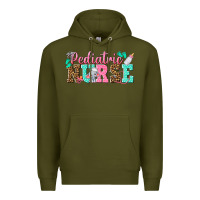 Army Green pediatric nurse Premium Hoodie - texasbilliewilder