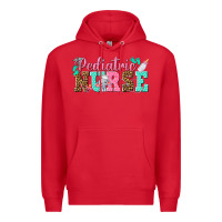Red pediatric nurse Premium Hoodie - texasbilliewilder