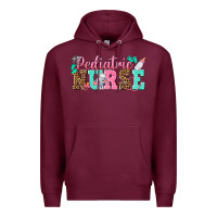 Burgundy pediatric nurse Premium Hoodie - texasbilliewilder