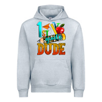 Heather Grey 1st grade dude Urban Hoodie - texasbilliewilder