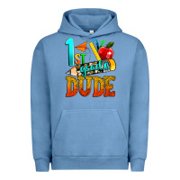 Pigment Pebble Blue 1st grade dude Urban Hoodie - texasbilliewilder