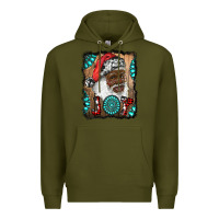 Army Green african american santa joy Premium Hoodie - RanaPortraitStore