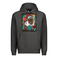 Charcoal Heather african american santa joy Premium Hoodie - RanaPortraitStore