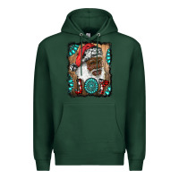 Sports Green african american santa joy Premium Hoodie - RanaPortraitStore