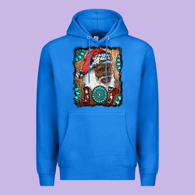 African American Santa Joy Premium Hoodie Designed By Ranaportraitstore