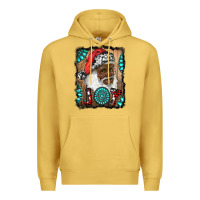 Antique Gold african american santa joy Premium Hoodie - RanaPortraitStore