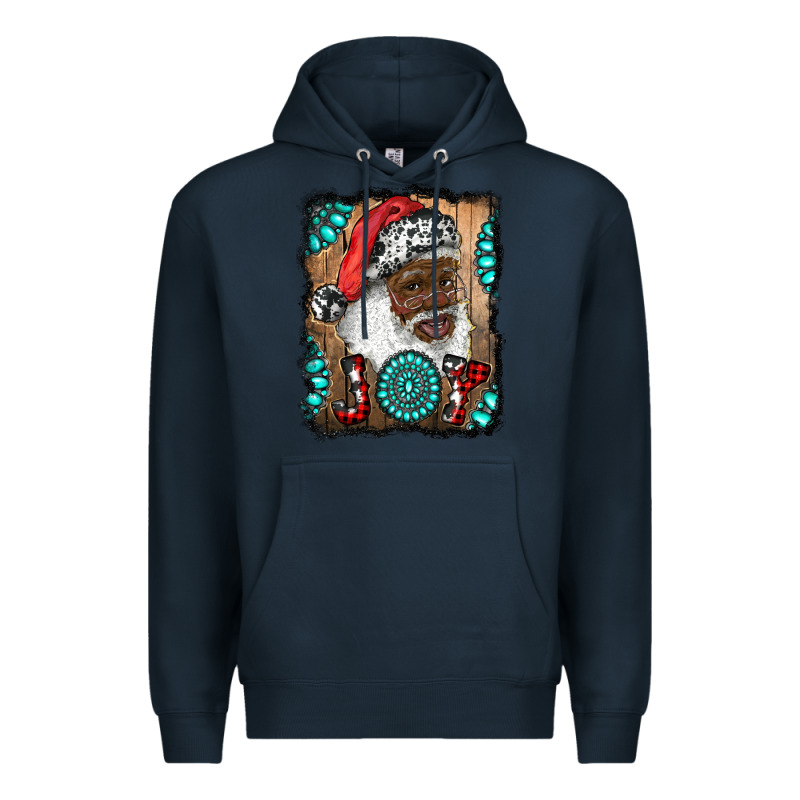 African American Santa Joy Premium Hoodie by RanaPortraitStore | Teevron
